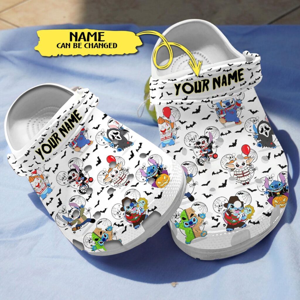 Stitch Horror Characters Clogs, Cute Halloween Clogs Stitch Horror Characters Clogs, Cute Halloween Clogs