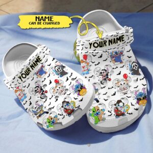 Stitch Horror Characters Clogs, Cute Halloween Clogs