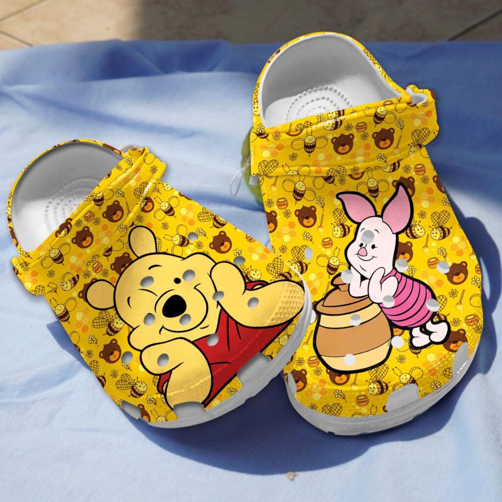 Shop Cute Winnie The Pooh and Piglet Clogs – Water-proof & Lightweight for Kids and Adults