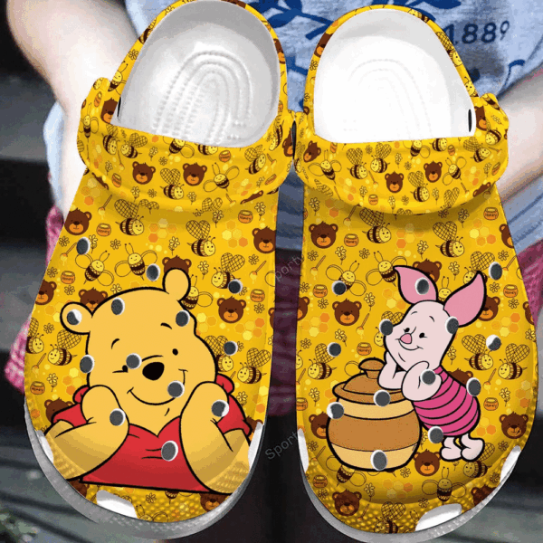 Shop Cute Winnie The Pooh and Piglet Clogs – Water-proof & Lightweight for Kids and Adults