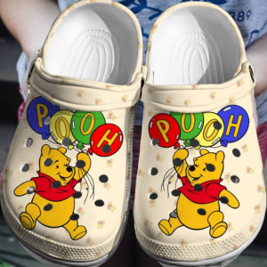 Adorable Winnie The Pooh and Balloons Clogs for Kids & Adults – Stylish & Comfy Footwear
