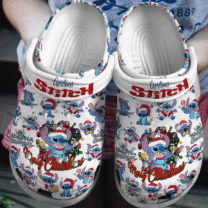 Cute Christmas Stitch Unisex Clogs For Kids And Adults
