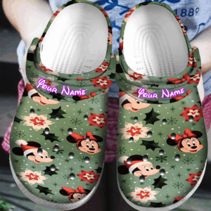 Personalized Eye-catching Clogs Disney Mickey And Minnie Clog For Men And Women