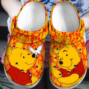 Cute Winnie The Pooh and Butterfly Colorful Clogs for Kids and Adults – Stylish and Comfortable Footwear for All Ages