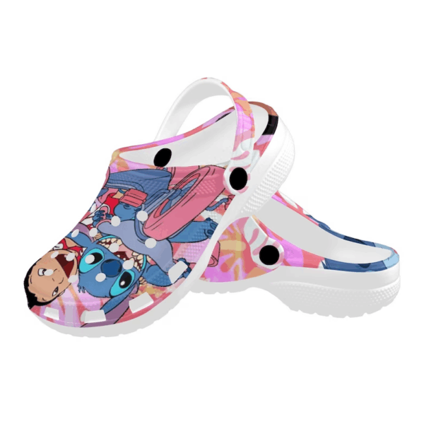 Non-slip And Lightweight Clogs Lilo And Stitch Pink Clogs For Kids And Adults