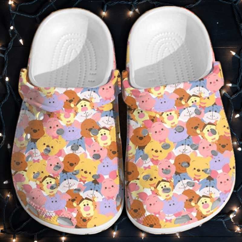 Adorable Friends Winnie The Pooh Clogs: Stylish Footwear for Kids & Adults Adorable Friends Winnie The Pooh Clogs: Stylish Footwear for Kids & Adults