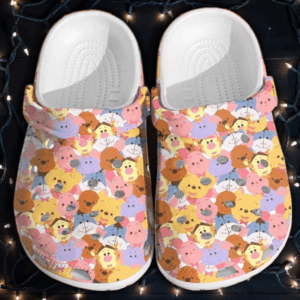 Adorable Friends Winnie The Pooh Clogs: Stylish Footwear for Kids & Adults