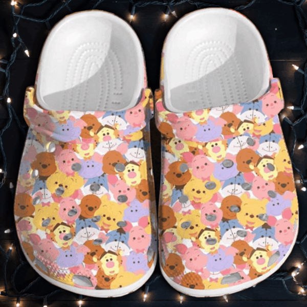 Adorable Friends Winnie The Pooh Clogs: Stylish Footwear for Kids & Adults