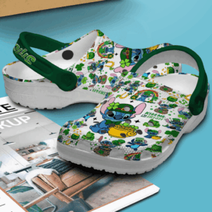 Soft And Lightweight Cute Stitch Patrick’s Day Clogs