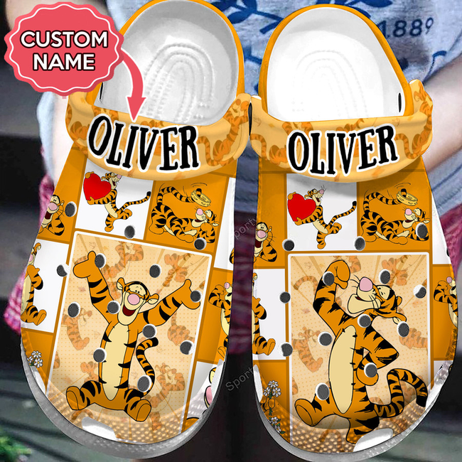 Step into Fun with Personalized Funny Tigger Winnie The Pooh Cartoon Clogs – Customizable & Comfy Footwear for Kids and Adults Step into Fun with Personalized Funny Tigger Winnie The Pooh Cartoon Clogs – Customizable & Comfy Footwear for Kids and Adults