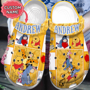 Colorful Customized Clogs: Winnie the Pooh and Funny Friends Designs for Fun and Style