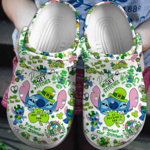 Funny Stitch Happy St. Patrick’s Day Classic Clogs