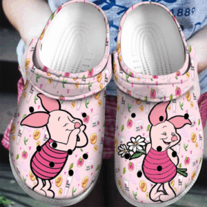 Cute Piglet Winnie The Pooh Pink Clogs for Kids and Adults - Stylish and Comfortable Footwear for All Ages