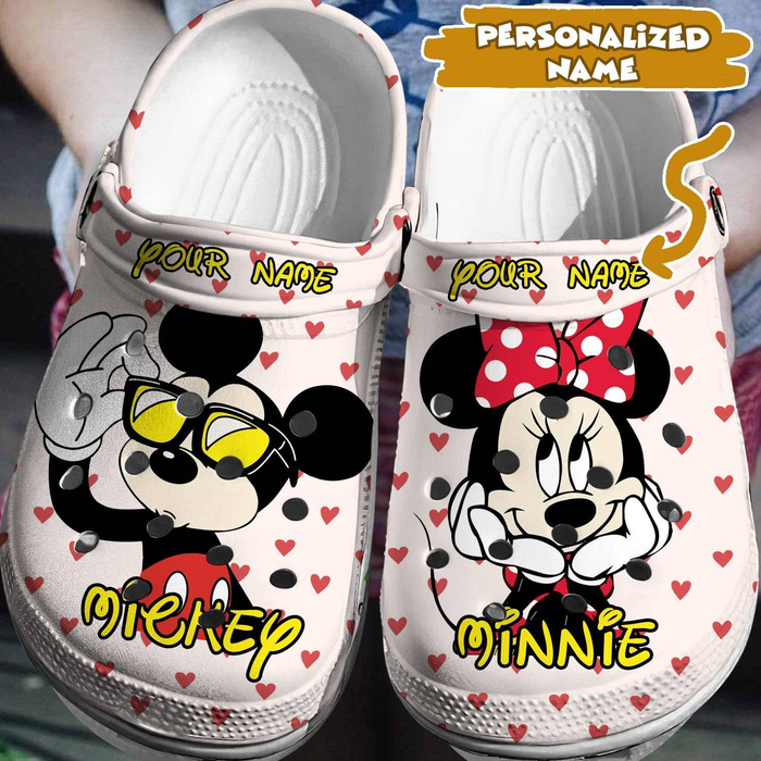 Personalized Mickey And Minnie Clogs For Men And Women Personalized Mickey And Minnie Clogs For Men And Women