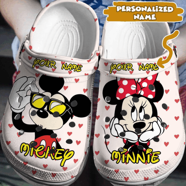 Personalized Mickey And Minnie Clogs For Men And Women