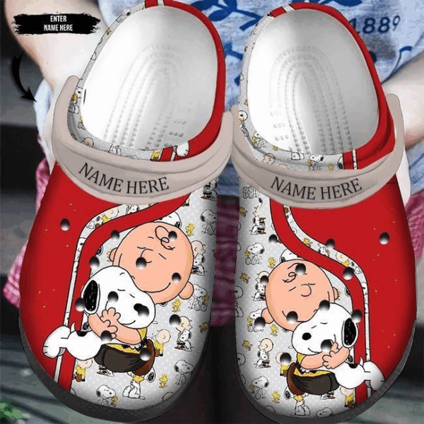 Non-slip And Lightweight Snoopy And Charlie Brown Clogs – for Women Men