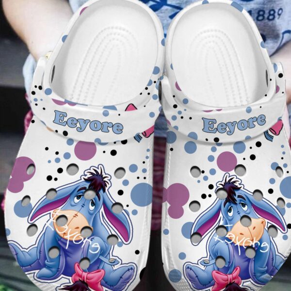 Fuzzy & Lightweight Eeyore Winnie The Pooh Cartoon Clogs: Comfortable and Stylish Footwear for Disney Fans!