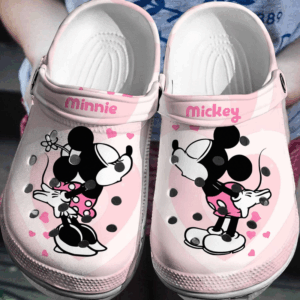 Sweet Design Mickey And Minnie Mouse Pink Clogs