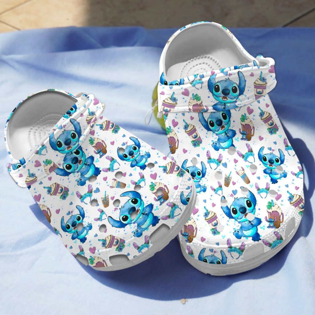 Comfortable Clogs Funny Blue Stitch Cartoon Slippers Comfortable Clogs Funny Blue Stitch Cartoon Slippers