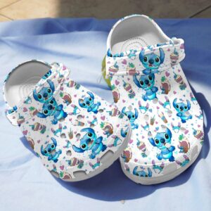 Comfortable Clogs Funny Blue Stitch Cartoon Slippers