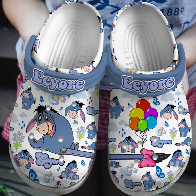 Limited Edition Winnie The Pooh Eeyore Donkey Cartoon Clogs – Stylish and Comfortable Footwear for Disney Fans Limited Edition Winnie The Pooh Eeyore Donkey Cartoon Clogs – Stylish and Comfortable Footwear for Disney Fans