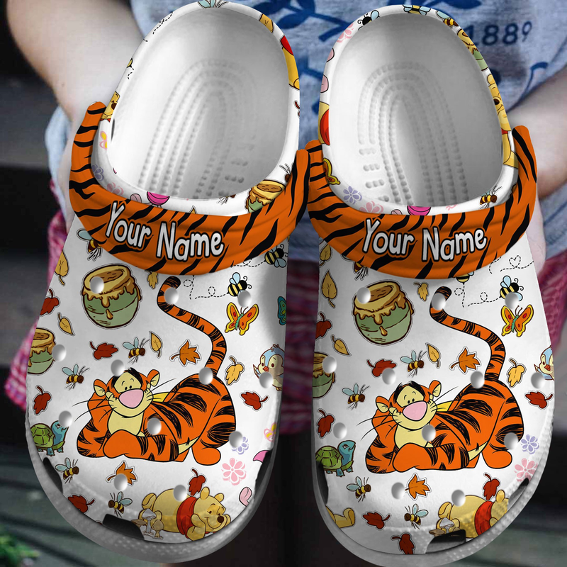 Adorable Winnie The Pooh and Tigger Customized Clogs: Cute Slippers for Kids & Adults Adorable Winnie The Pooh and Tigger Customized Clogs: Cute Slippers for Kids & Adults
