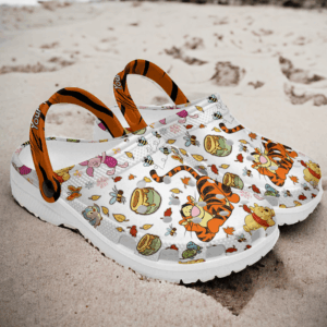 Adorable Winnie The Pooh and Tigger Customized Clogs: Cute Slippers for Kids & Adults