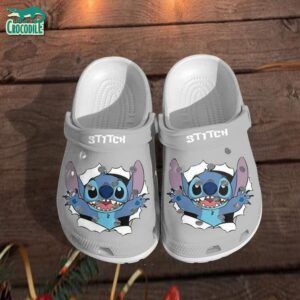 Stitch Play Hide And Seek Gray Clogs For Kids & Adults