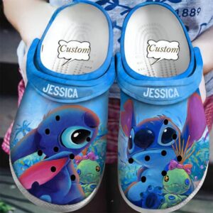 Custome Name Stitch And Scrump Friendly Clogs For Kids & Adults