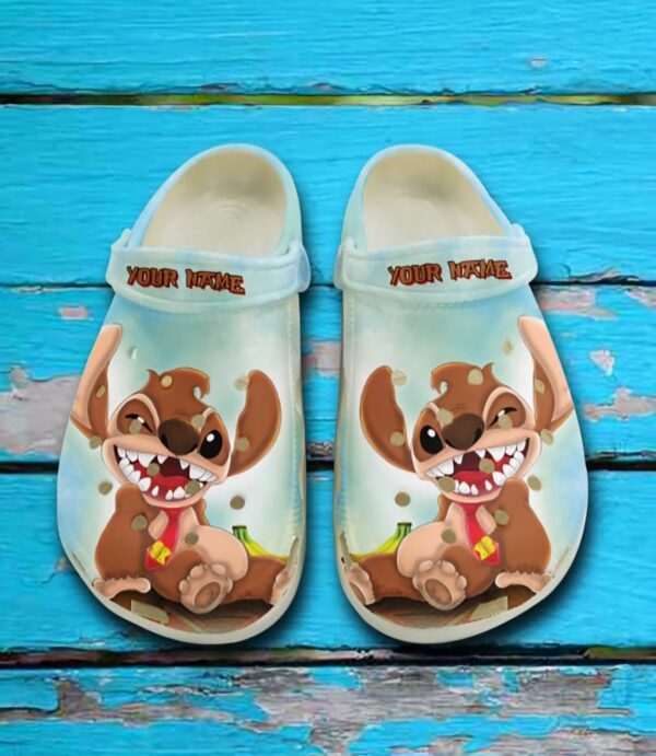 Custome Name Stitch Cosplay Monkey Clogs For Kids & Adults