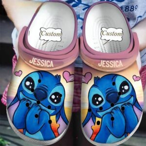 Custome Name Stitch Pretend Cute Clogs For Kids & Adults