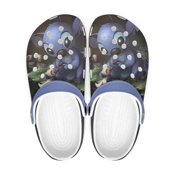 Stitch Play With Baby Birds Clogs For Kids & Adults