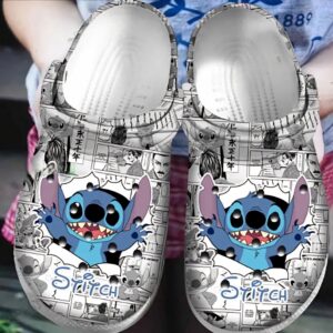 Funny Stitch In The Conan Comic Clogs For Kids & Adults