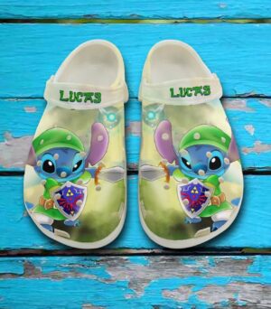 Custome Name Stitch Cosplay The Legend Of Zelda Clogs For Kids & Adults