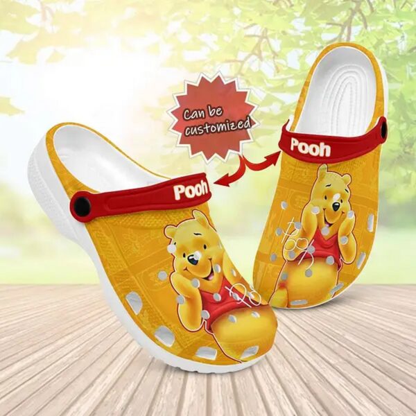 Cute Winnie The Pooh Orange Window Clogs for Kids and Adults – Stylish and Comfortable Footwear for All Ages