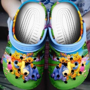 Get Stylish and Comfortable Memory Winnie The Pooh and Friends Clogs for Kids and Adults - Shop Now!