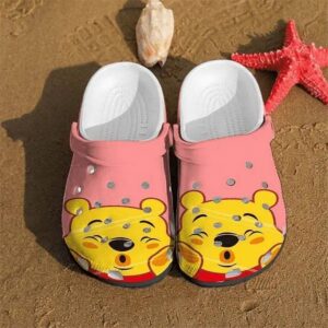 Fun and Playful Winnie The Pooh Pink Clogs for Kids and Adults - Add a Splash of Joy to Your Footwear