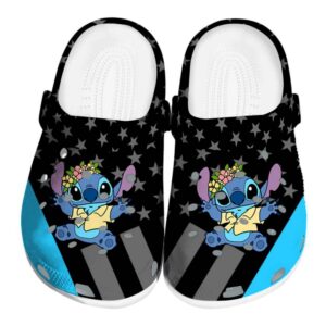 Stitch Stellar Stripes Clogs For Kids And Adults