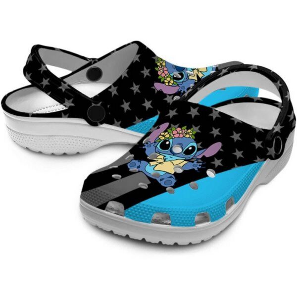 Stitch Stellar Stripes Clogs For Kids And Adults