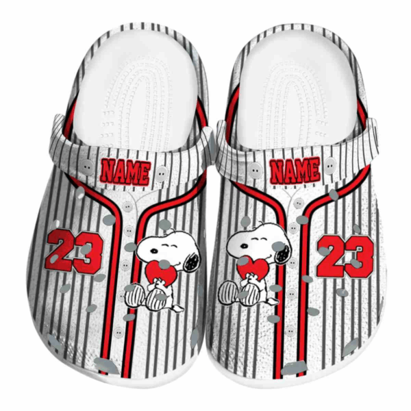 New Design Cute Snoopy Baseball Jersey Unisex Clogs, Special Gift For Baseball Fans – for Women Men