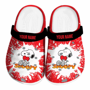 Personalized Peanuts Snoopy Red Clogs For Kids & Adults - for Women Men