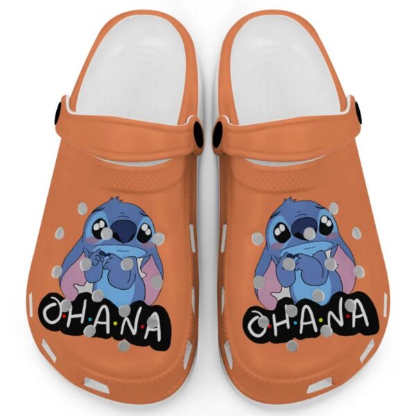 Cute Ohana Stitch Melon Clogs For Kids And Adults