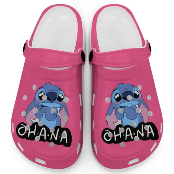 Cute Ohana Stitch Heliconia Clogs For Kids And Adults