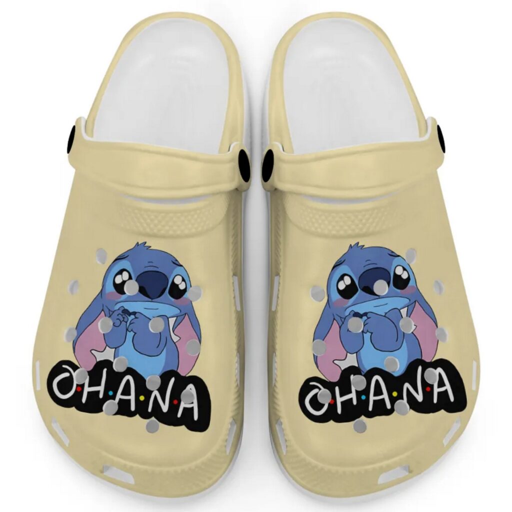 Cute Ohana Stitch Butter Clogs For Kids And Adults Cute Ohana Stitch Butter Clogs For Kids And Adults