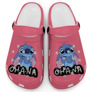 Cute Ohana Stitch Chili Clogs For Kids And Adults
