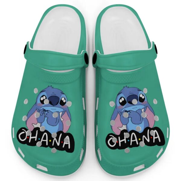 Cute Ohana Stitch Charm Grass Clogs For Kids And Adults