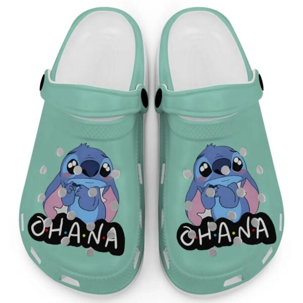 Cute Ohana Stitch Island Reef Clogs For Kids And Adults