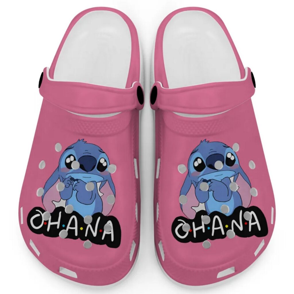 Cute Ohana Stitch Crunchberry Clogs For Kids And Adults Cute Ohana Stitch Crunchberry Clogs For Kids And Adults