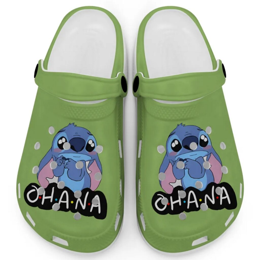 Cute Ohana Stitch Kiwi Clogs For Kids And Adults Cute Ohana Stitch Kiwi Clogs For Kids And Adults
