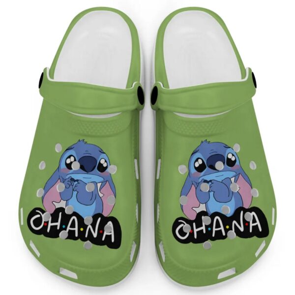 Cute Ohana Stitch Kiwi Clogs For Kids And Adults